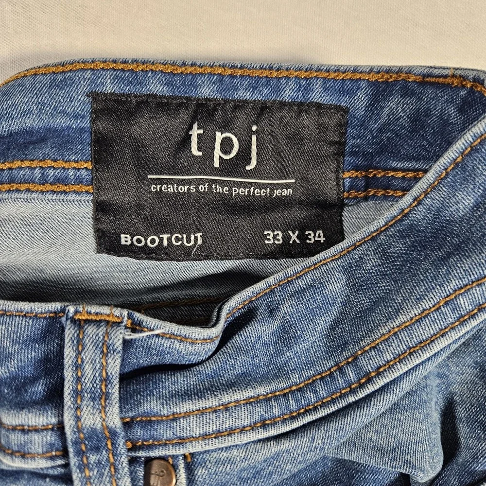 TPJ Jeans Bootcut Mens 33x34 Blue Denim The Perfect‎ Jean